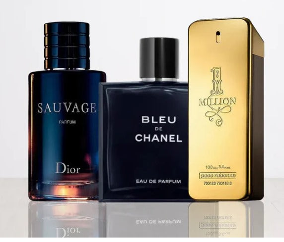 COMBO PARA CABALLERO [COMPRA 1 LLEVA 3] - KIT DE PERFUMES IMPORTADOS - SAUVAGE DIOR | BLEU DE CHANEL | ONE MILION - (100ML CADA UNO)