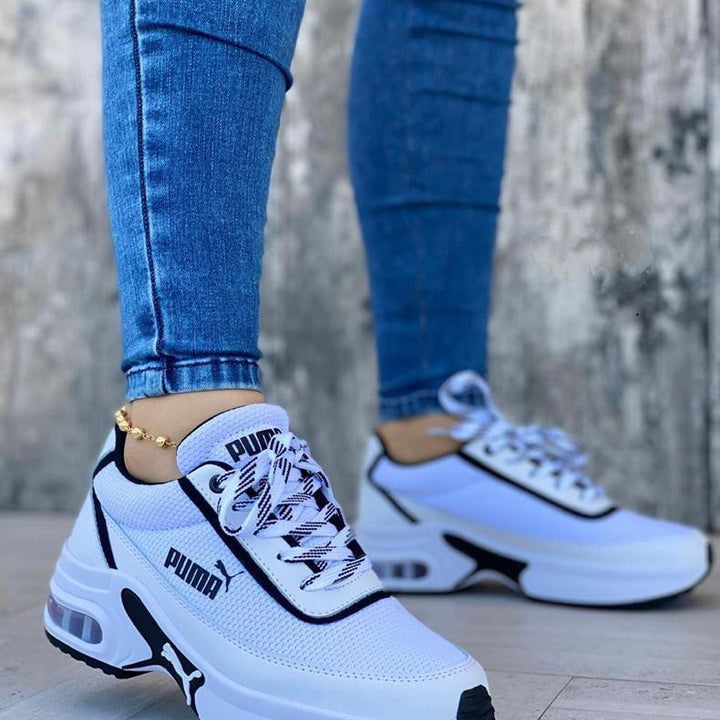 Tenis Puma Blanco Plataforma